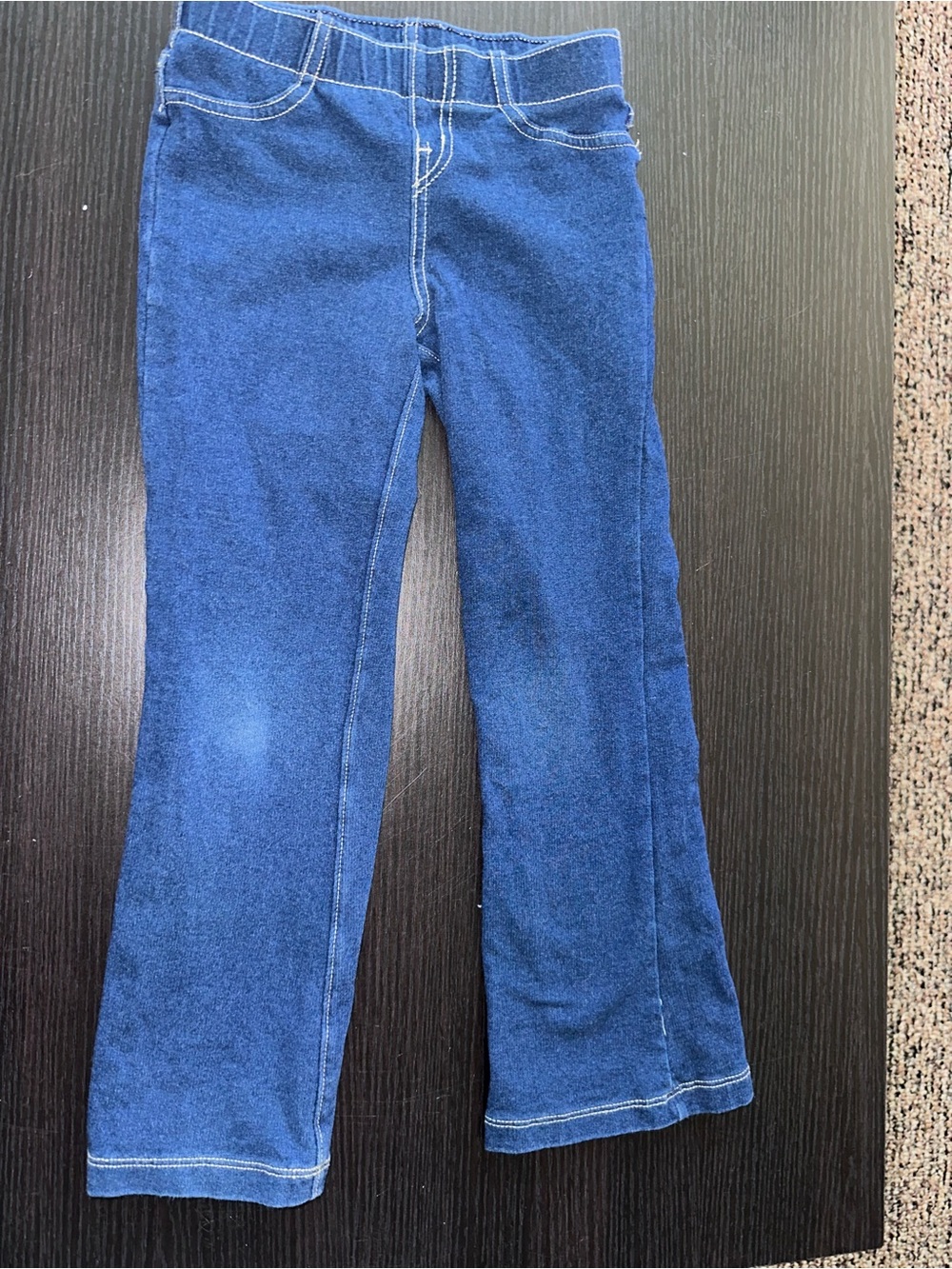 Girls' Blue Pull-On Jeans